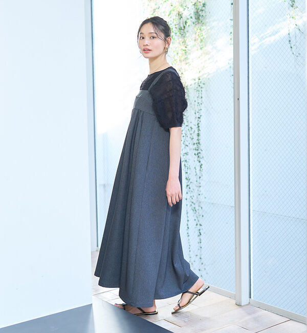 Rouge vif「デニムライクベアキャミワンピース」|ワンピース|