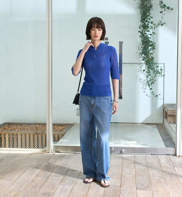 Rouge vif「両畦スリットシアーニットプルオーバー」|ニット・セーター|