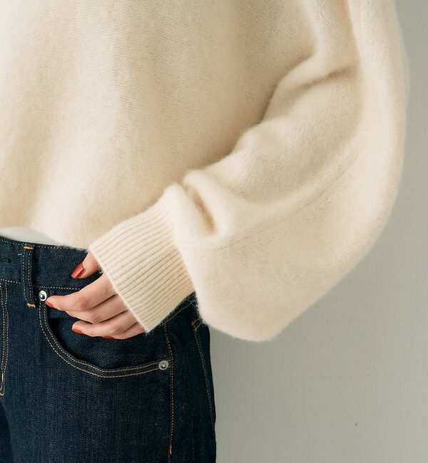 Rouge vif「フォックスウールクロップドボレロプルオーバー」|ニット・セーター|