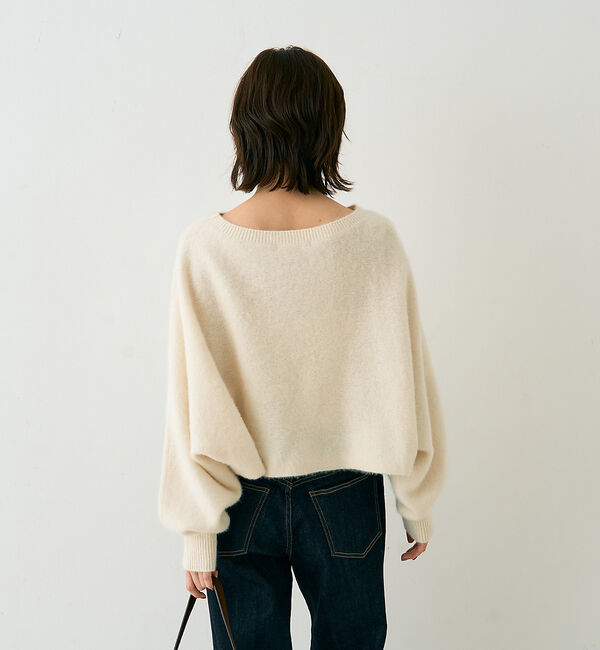 Rouge vif「フォックスウールクロップドボレロプルオーバー」|ニット・セーター|