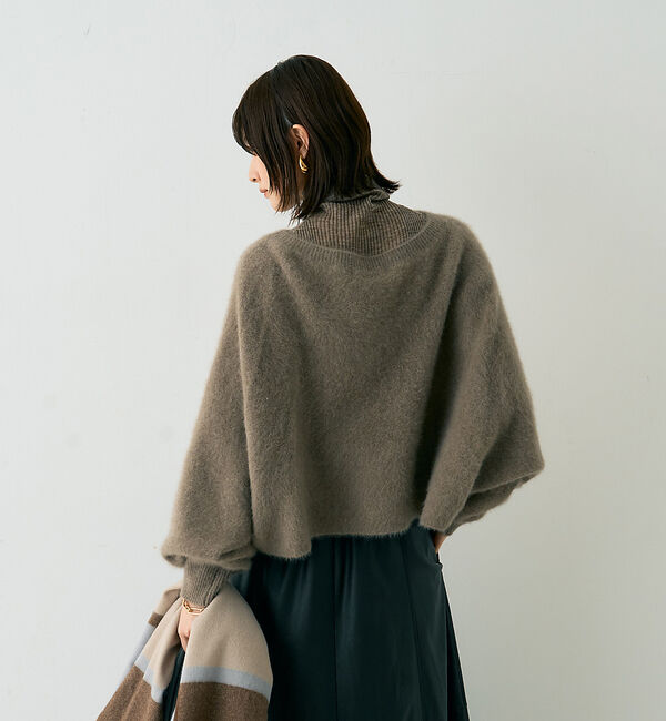 Rouge vif「フォックスウールクロップドボレロプルオーバー」|ニット・セーター|