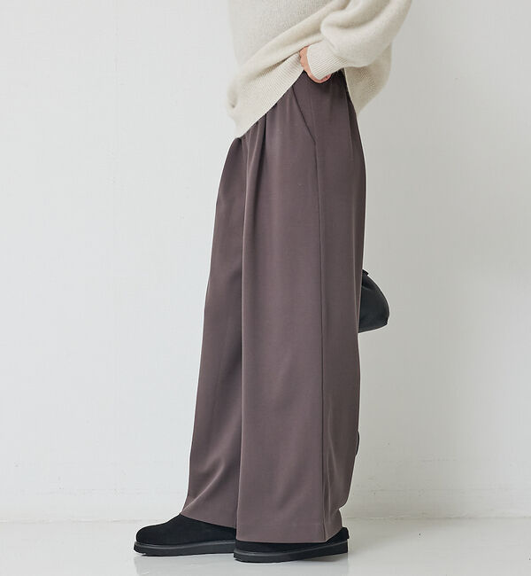 Rouge vif「【人気追加】ストレッチダンボールタックワイドパンツ」|その他|