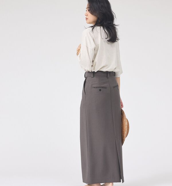 Rouge vif「【セットアップ対応】リネン混タイトスカート」|スカート|