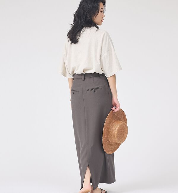 Rouge vif「【セットアップ対応】リネン混タイトスカート」|スカート|