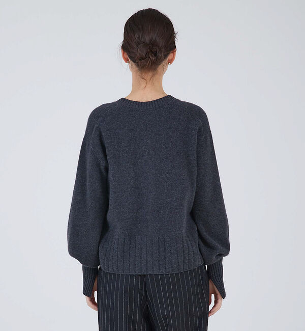 qualite「ウールグアイウールVネックニット」|ニット・セーター|