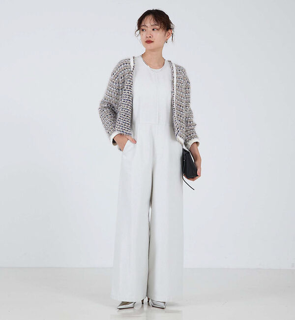 qualite「ラメデニムオールインワン」|オールインワン|