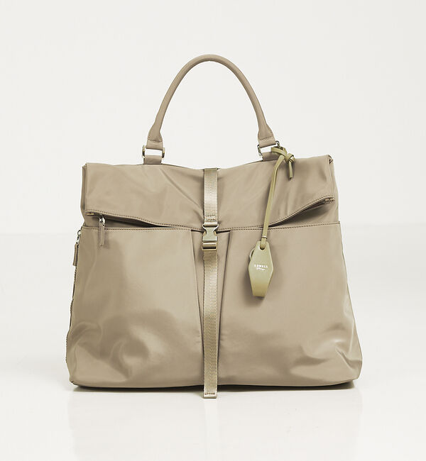 LOWELL things「Ability/ナイロンBELTEDワンハンドルトートバッグ」|トートバッグ|ベージュ