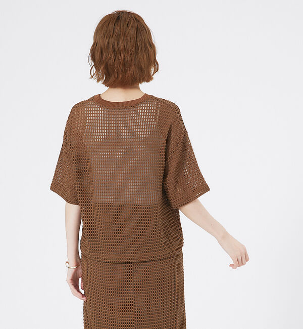 abahouse mavie「メッシュレースプルオーバー」|Tシャツ・カットソー|