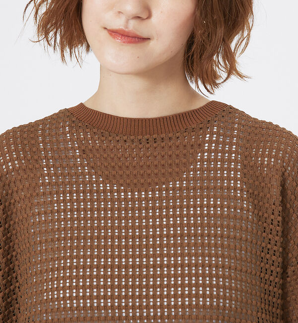 abahouse mavie「メッシュレースプルオーバー」|Tシャツ・カットソー|