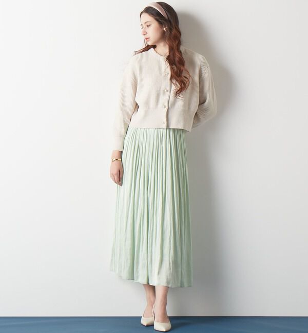 TIARA「《定番》ヴィンテージサテンギャザースカート」|スカート|
