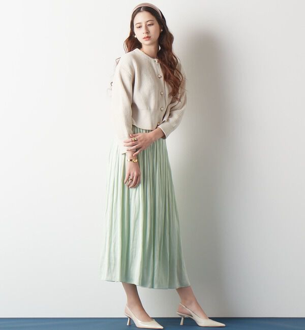 TIARA「《定番》ヴィンテージサテンギャザースカート」|スカート|