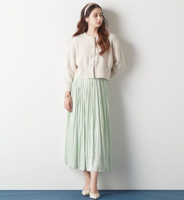 TIARA「《定番》ヴィンテージサテンギャザースカート」|スカート|