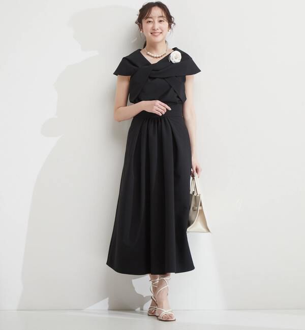TIARA「タックフレアロングスカート」|スカート|