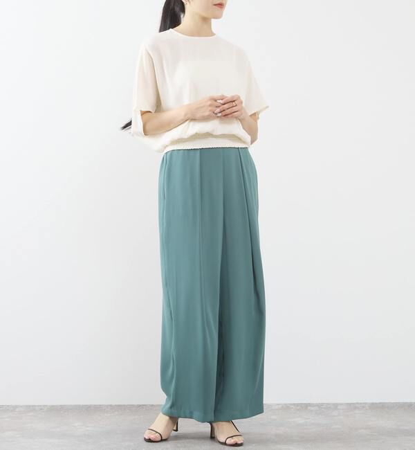 TIARA「センタープレスタックワイドパンツ（セットアップ可）」|その他|
