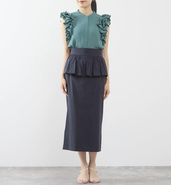 TIARA「サイドフリルブラウス（セットアップ可）」|シャツ・ブラウス|