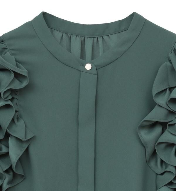 TIARA「サイドフリルブラウス（セットアップ可）」|シャツ・ブラウス|