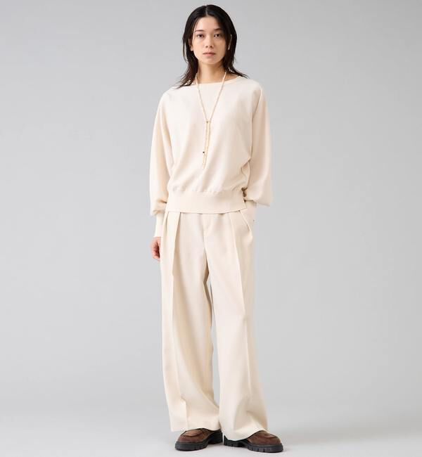 Liesse「【定番】布帛コンビニットトップス」|ニット・セーター|