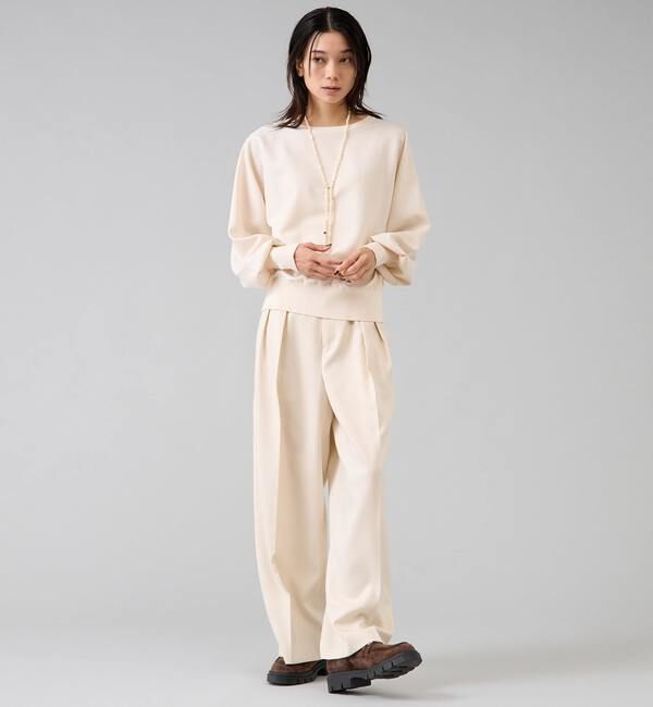 Liesse「【定番】布帛コンビニットトップス」|ニット・セーター|