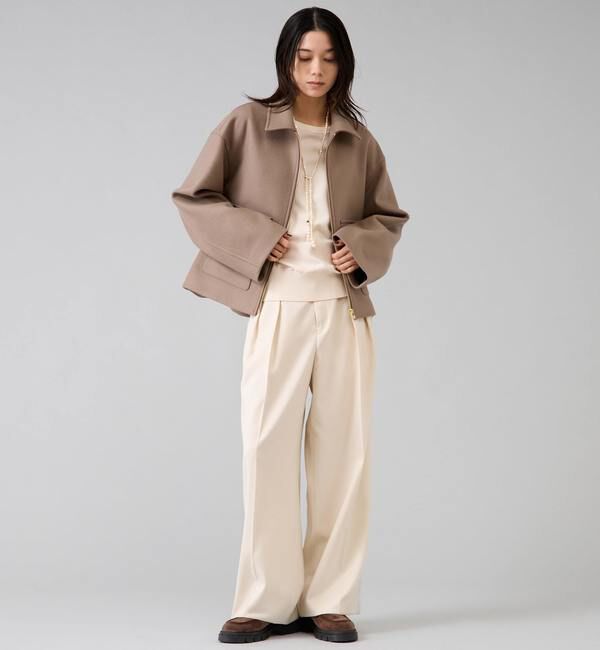 Liesse「【定番】布帛コンビニットトップス」|ニット・セーター|