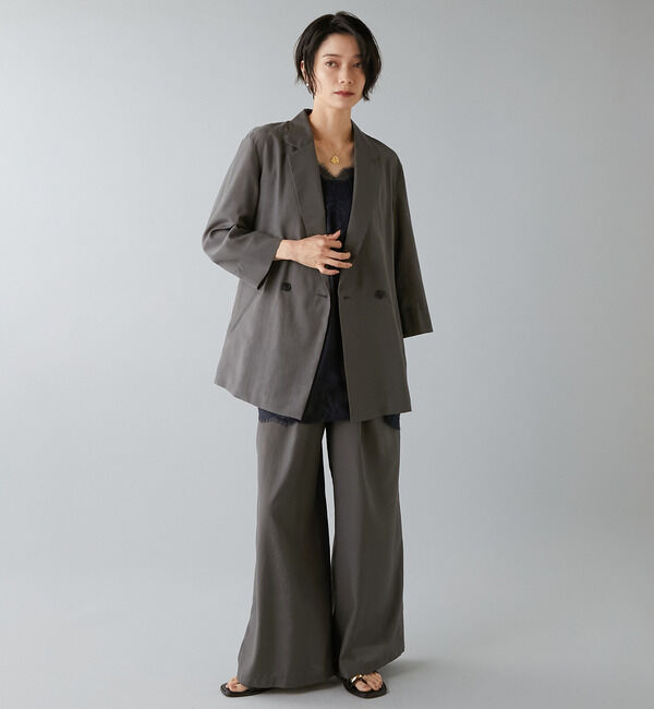 Liesse「《定番》高機能素材ギャザーイージーパンツ」|その他|