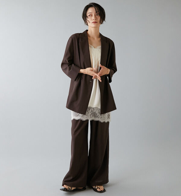 Liesse「《定番》高機能素材ギャザーイージーパンツ」|その他|