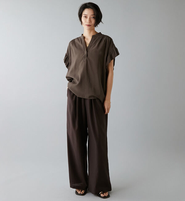 Liesse「《定番》高機能素材ギャザーイージーパンツ」|その他|