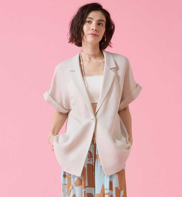 Liesse「スリーブレスジャケット」|テーラードジャケット|