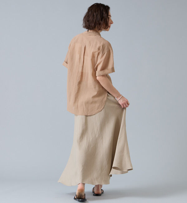 Liesse「コットンオーガンジーシアーシャツ」|シャツ・ブラウス|