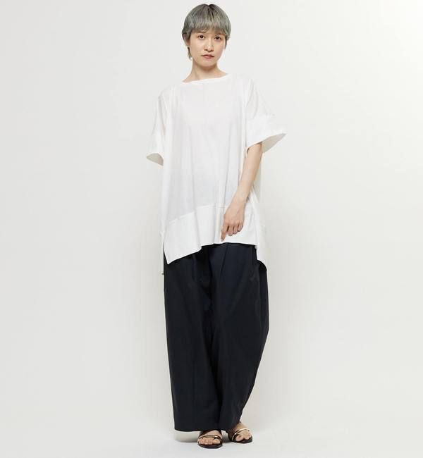 Soffitto「【nota della mano sinistra（ノータ デラ マノ シニストラ）】センター切替スリットBIGトップス」|Tシャツ・カットソー|