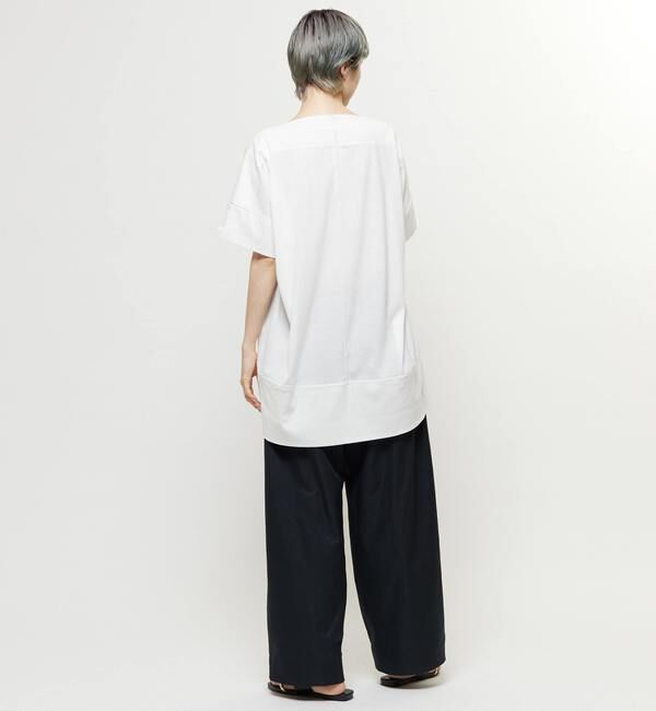 Soffitto「【nota della mano sinistra（ノータ デラ マノ シニストラ）】センター切替スリットBIGトップス」|Tシャツ・カットソー|