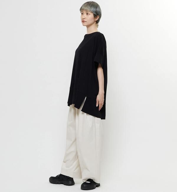 Soffitto「【nota della mano sinistra（ノータ デラ マノ シニストラ）】センター切替スリットBIGトップス」|Tシャツ・カットソー|