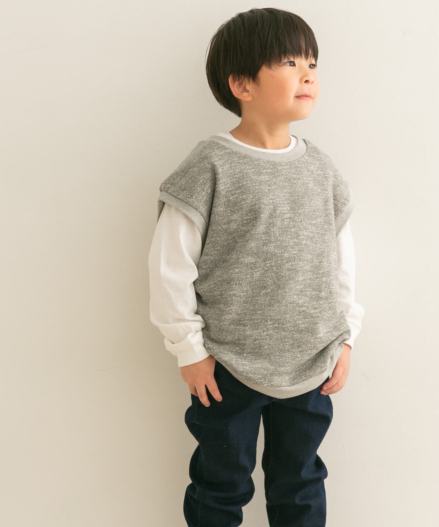URBAN RESEARCH DOORS「クルーネックミニ裏毛ベスト(KIDS)」|その他|