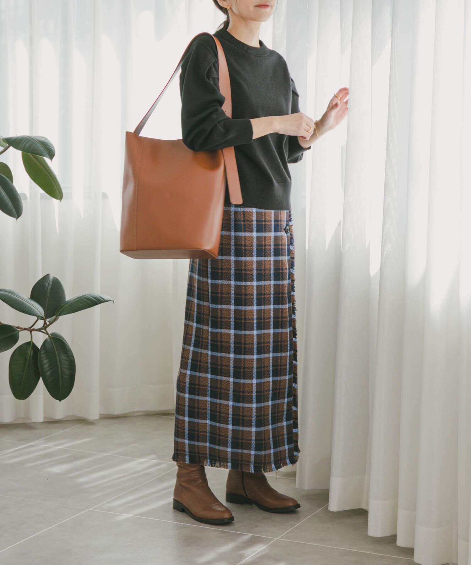 URBAN RESEARCH DOORS「『UR TECH 200日ニット』ショルダータックプルオーバー」|ニット・セーター|