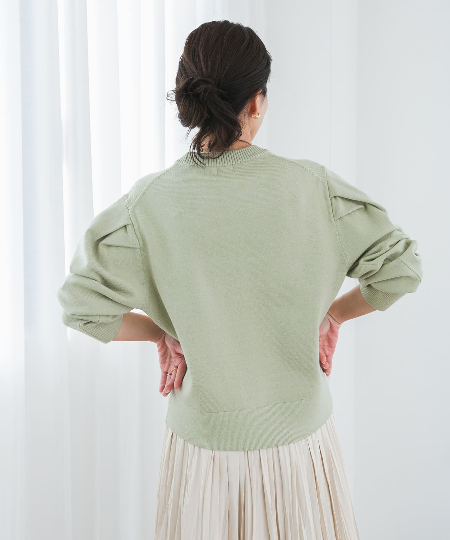 URBAN RESEARCH DOORS「『UR TECH 200日ニット』ショルダータックプルオーバー」|ニット・セーター|