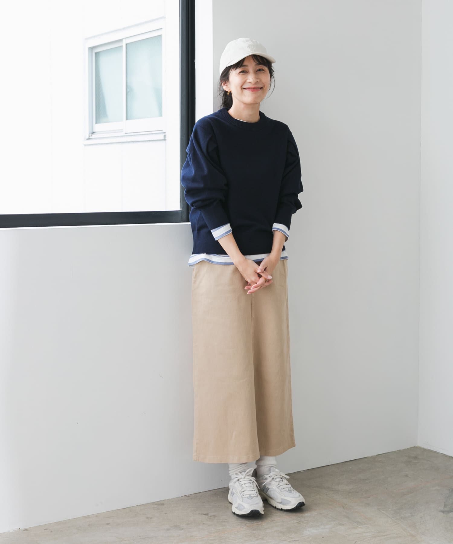 URBAN RESEARCH DOORS「『UR TECH 200日ニット』ショルダータックプルオーバー」|ニット・セーター|