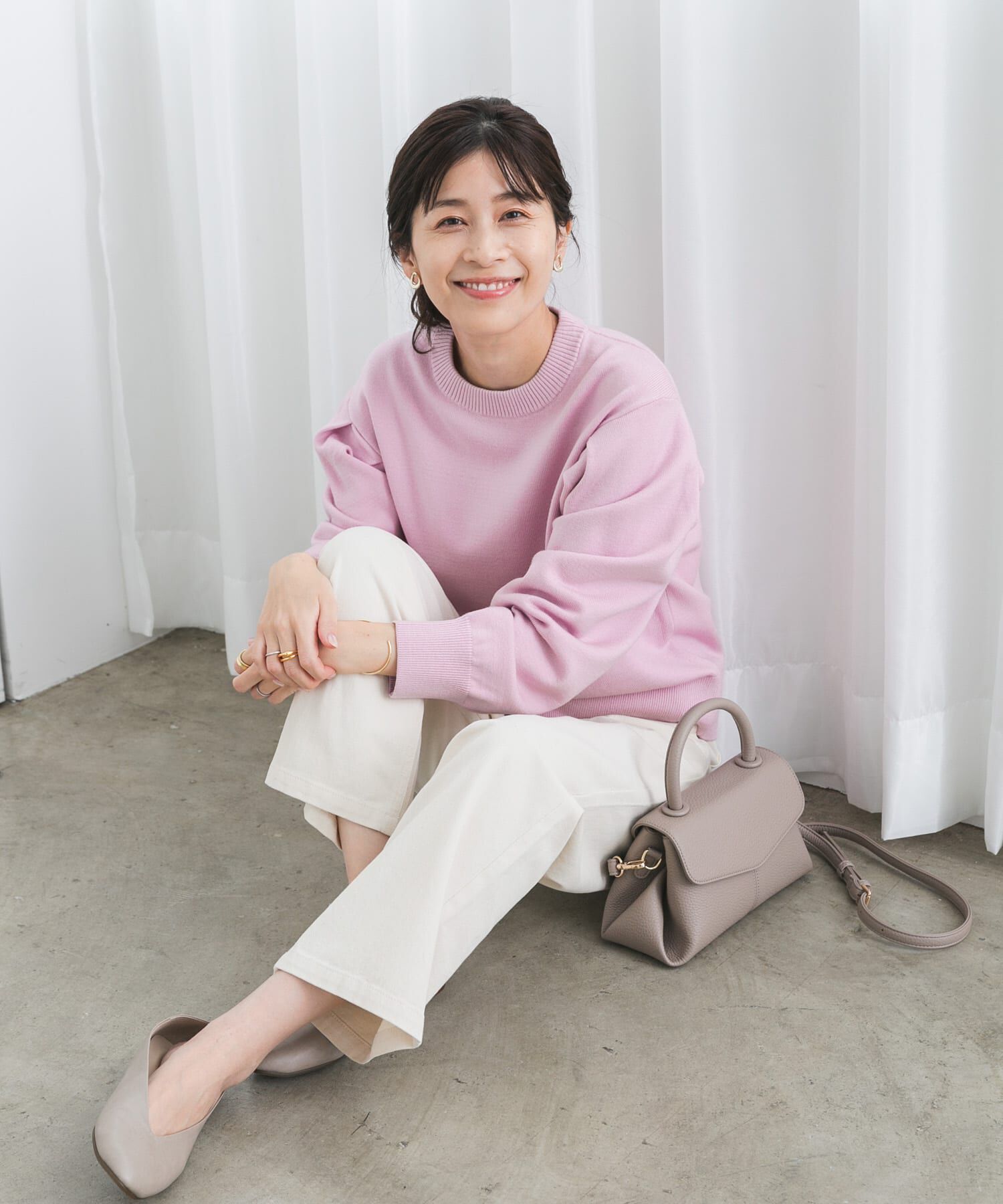 URBAN RESEARCH DOORS「『UR TECH 200日ニット』ショルダータックプルオーバー」|ニット・セーター|