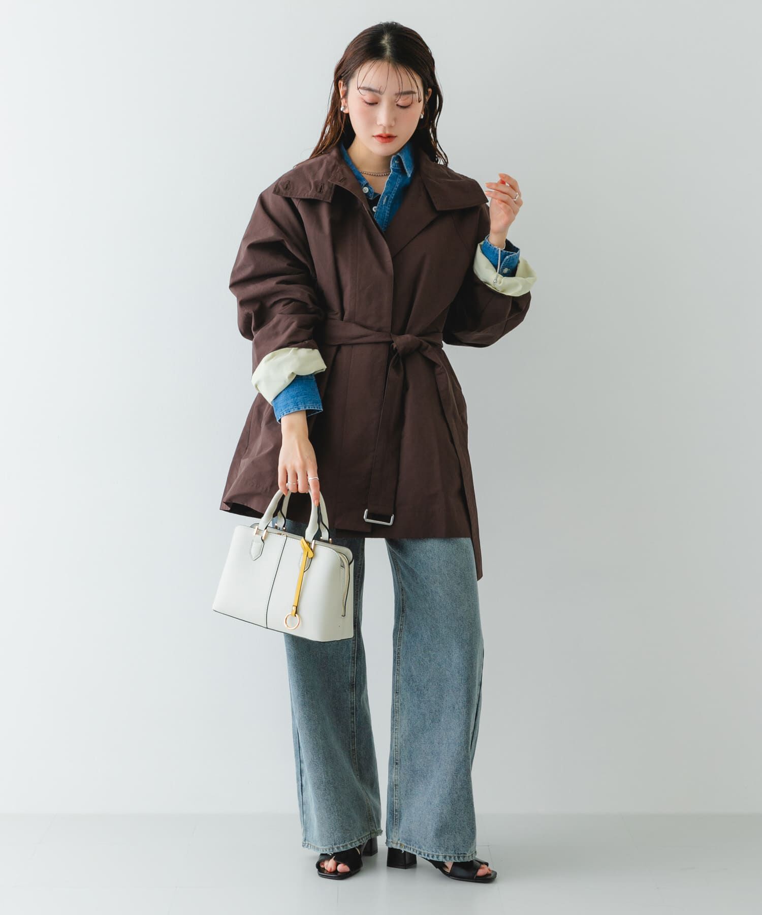 RODE SKO「センターステッチハンドバッグ」|ハンドバッグ|