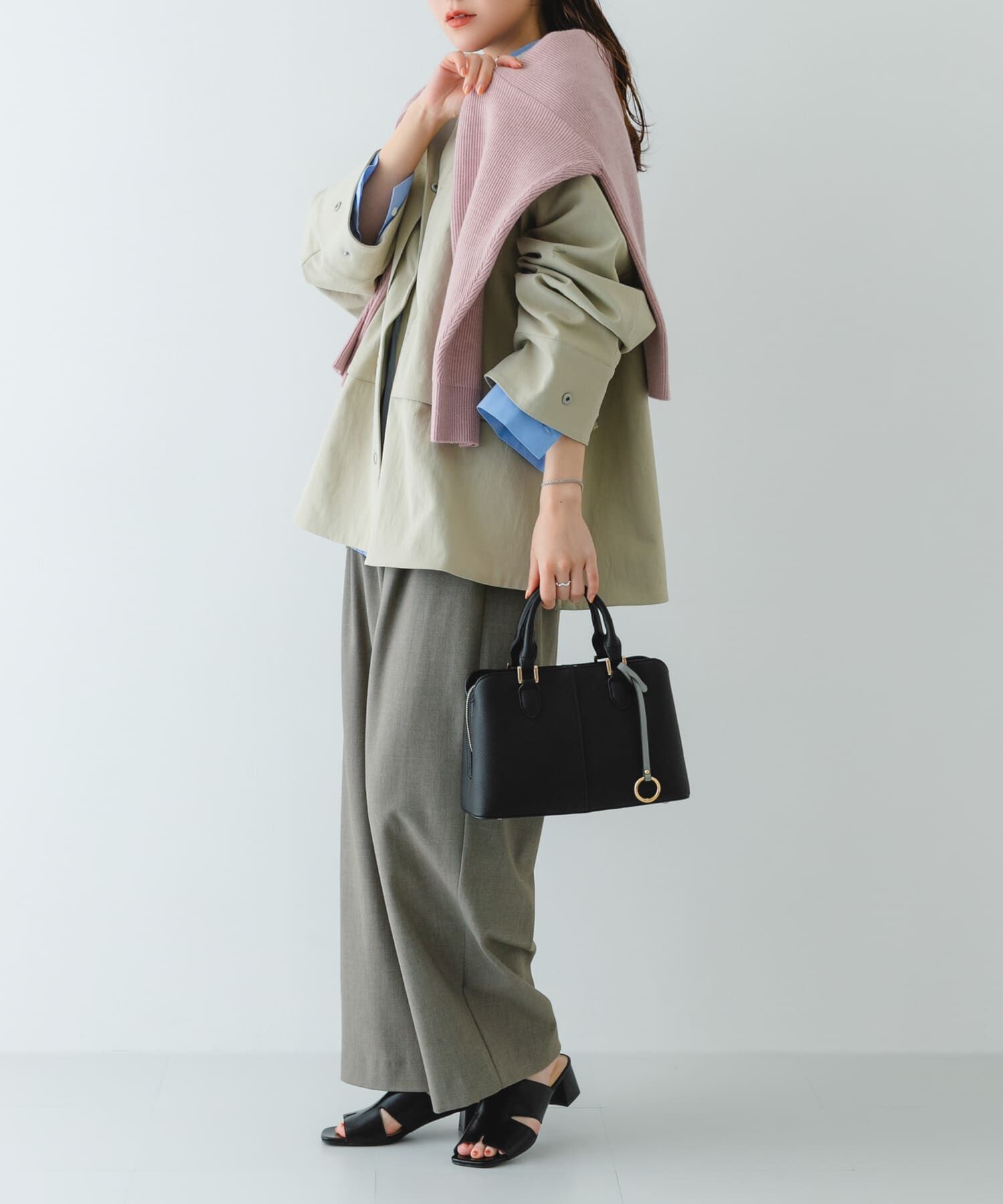 RODE SKO「センターステッチハンドバッグ」|ハンドバッグ|