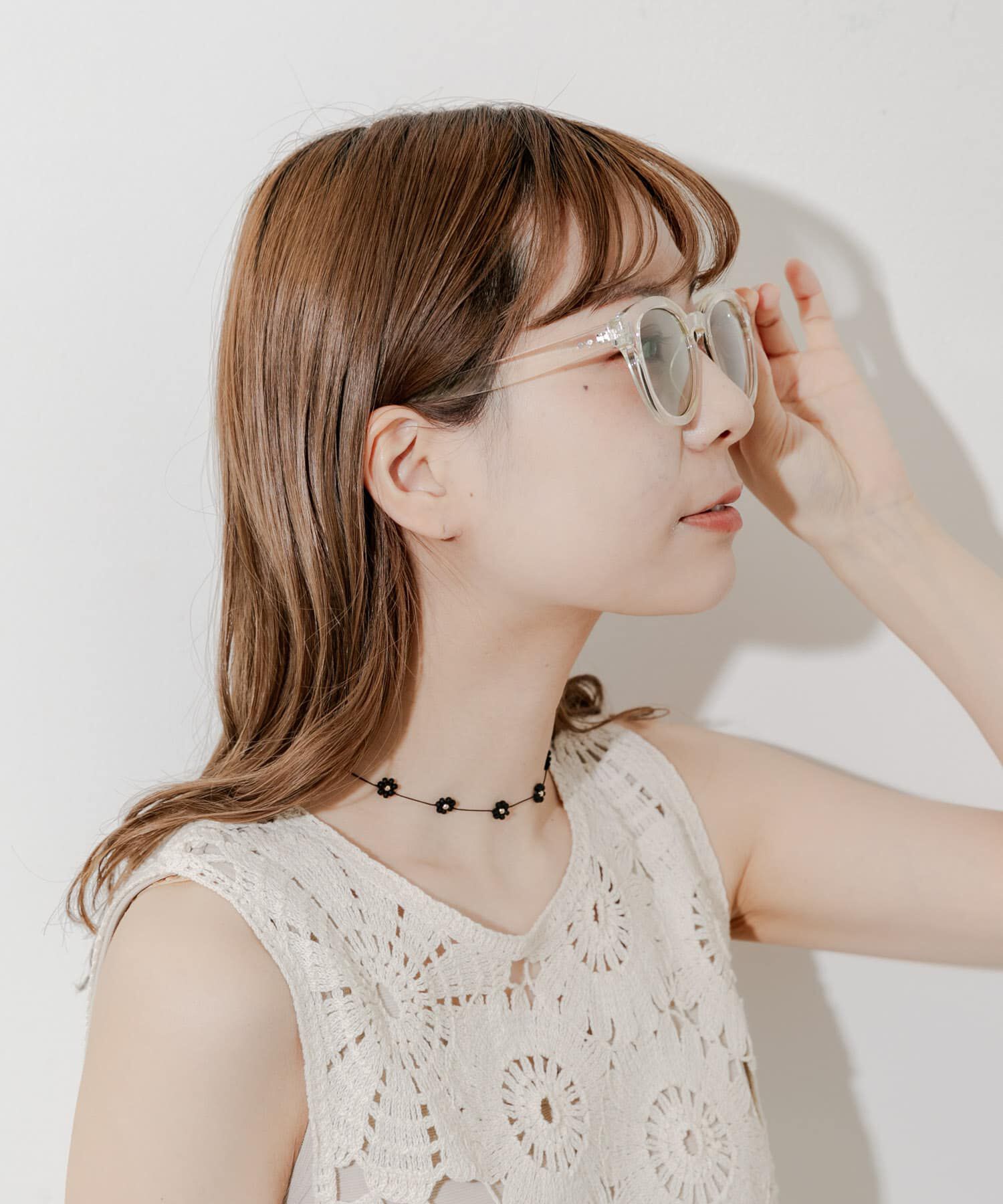 SMELLY「クリアフレームサングラス」|メガネ|