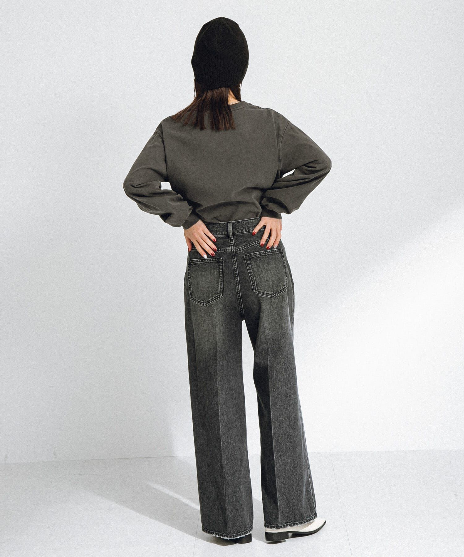 Sonny Label 「『34サイズ/低身長向けも展開』センタープレスストレートデニム」|デニム|