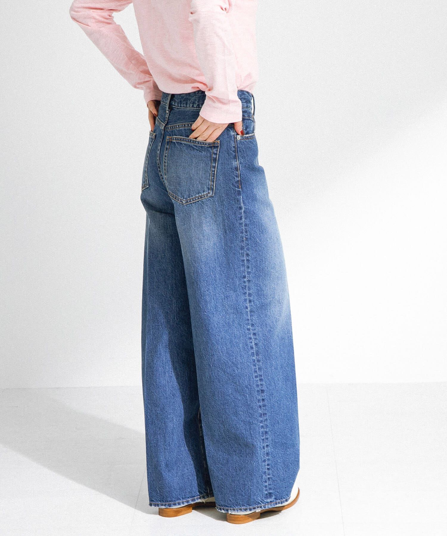 Sonny Label 「『34サイズ/低身長向けも展開』センタープレスストレートデニム」|デニム|