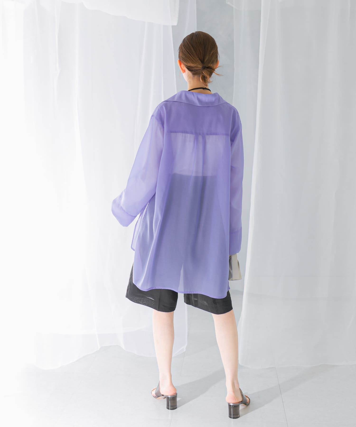 URBAN RESEARCH ROSSO「シアースキッパーロングシャツ」|シャツ・ブラウス|