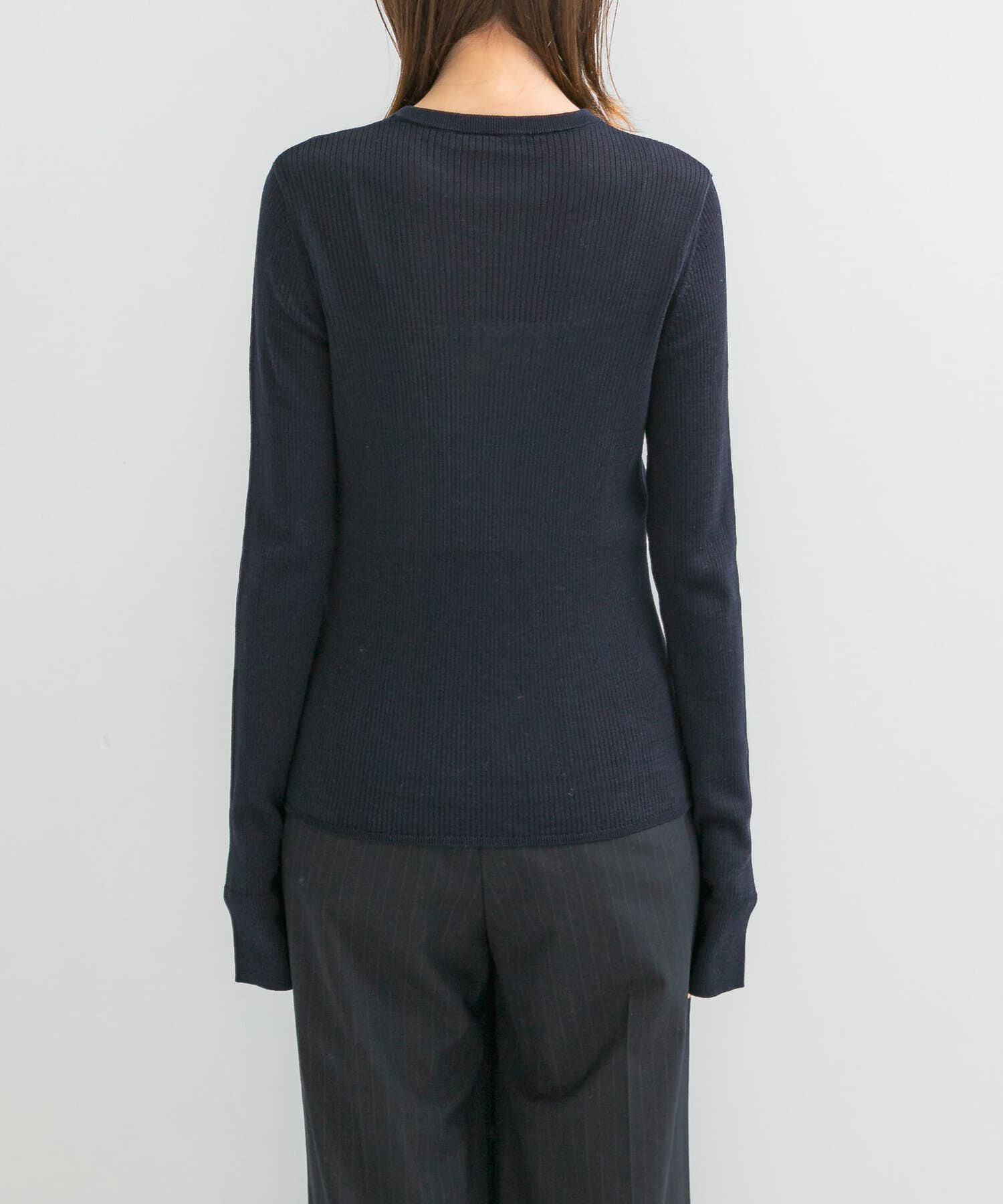 URBAN RESEARCH ROSSO「シルク混リブデザインニット」|ニット・セーター|