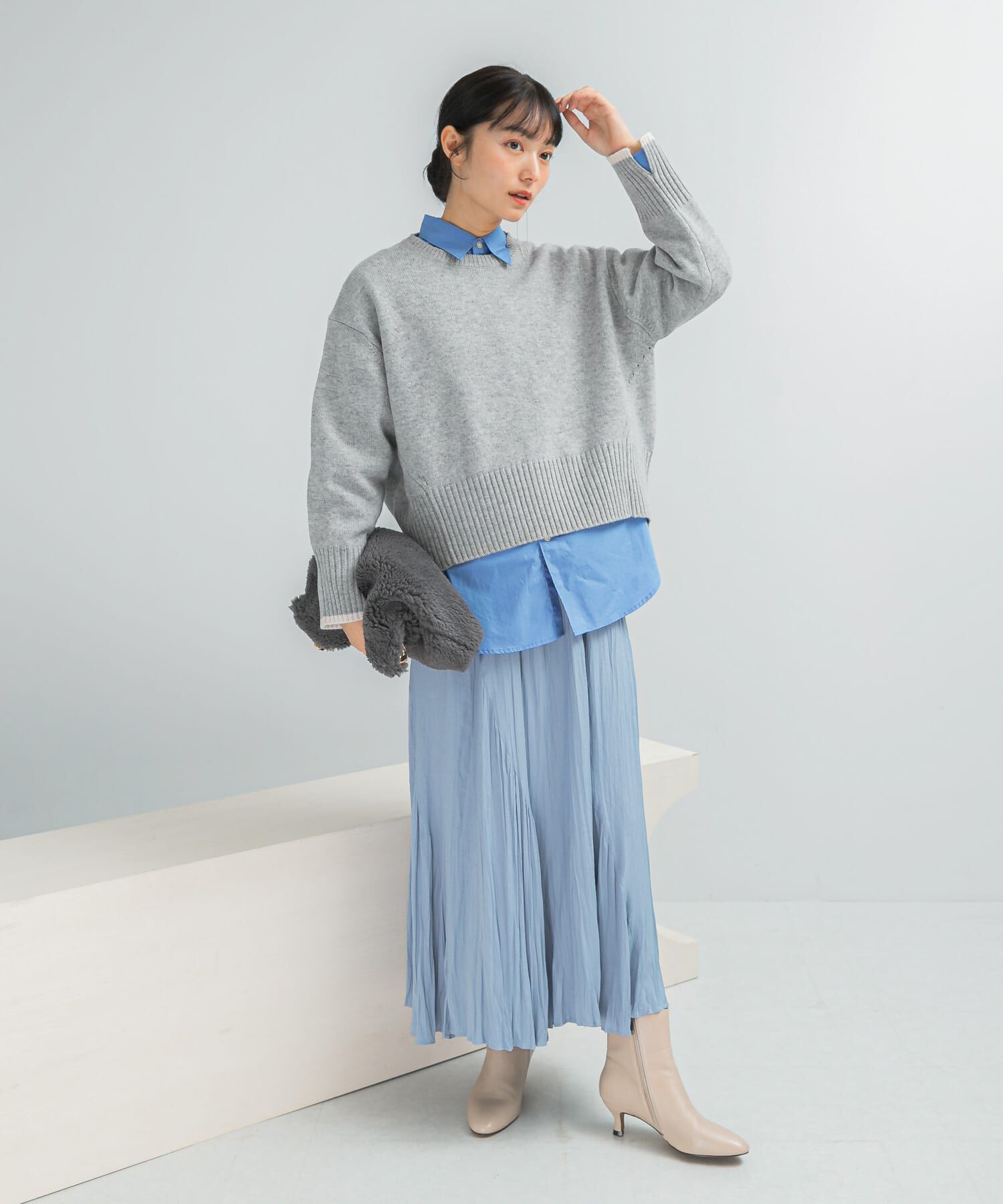 URBAN RESEARCH ROSSO「『WEB/一部店舗限定』エクストラファインシームデザインニット」|ニット・セーター|