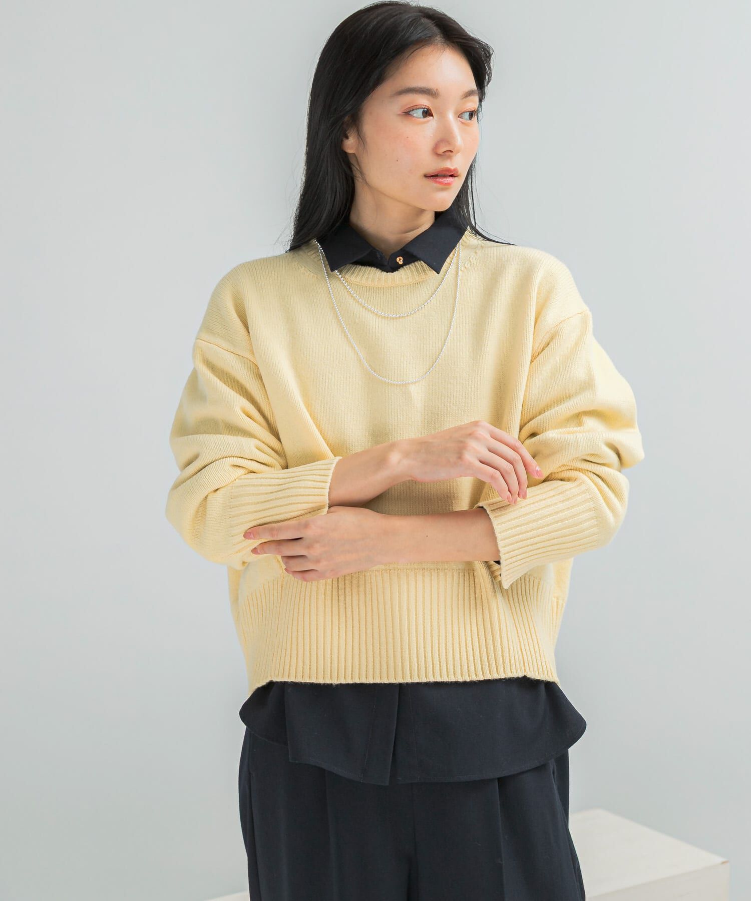 URBAN RESEARCH ROSSO「『WEB/一部店舗限定』エクストラファインシームデザインニット」|ニット・セーター|