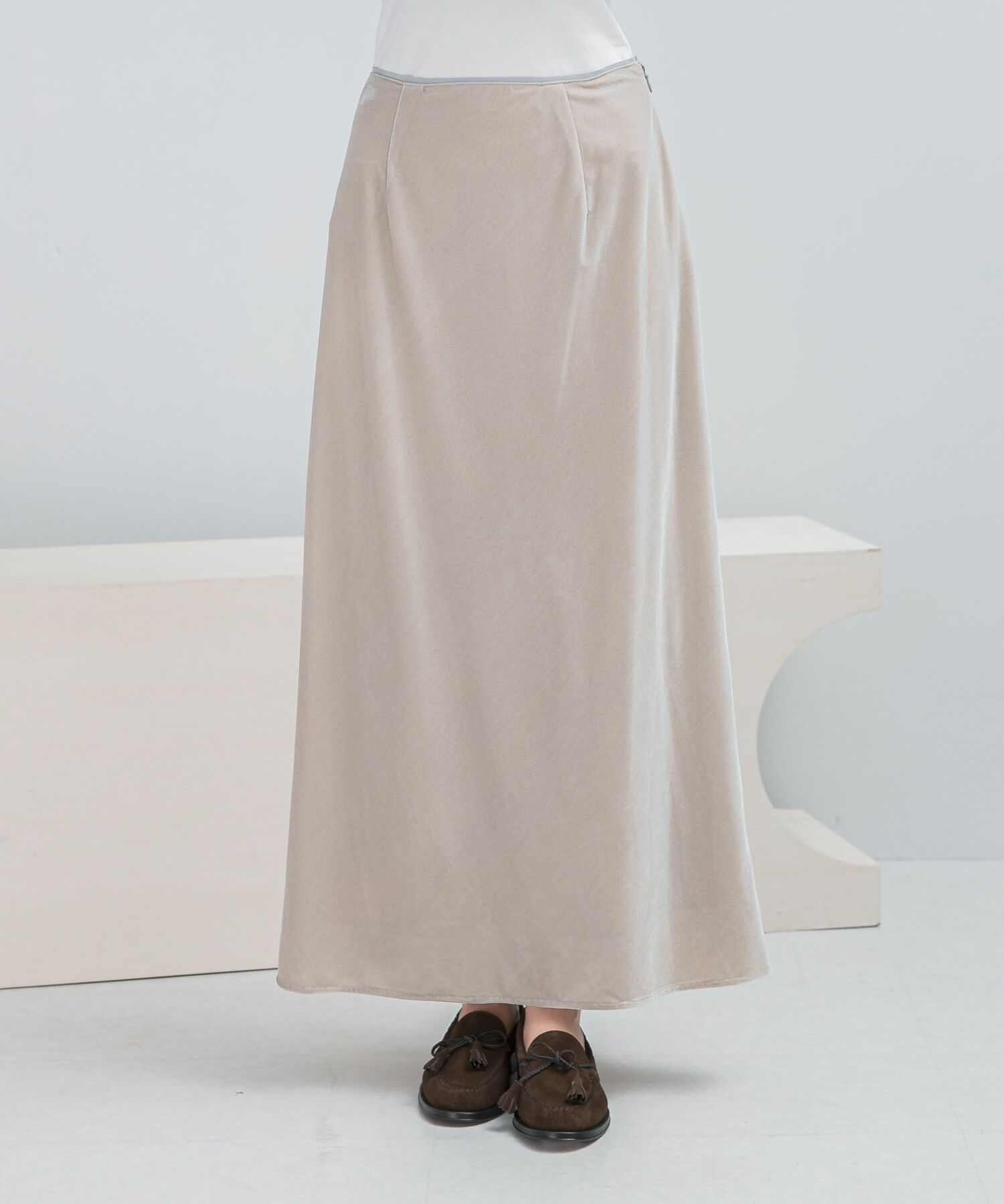 URBAN RESEARCH ROSSO「ベロアロングスカート」|スカート|