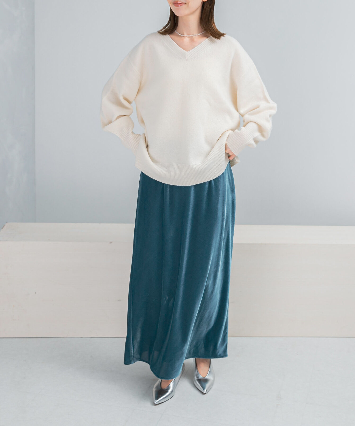 URBAN RESEARCH ROSSO「ベロアロングスカート」|スカート|