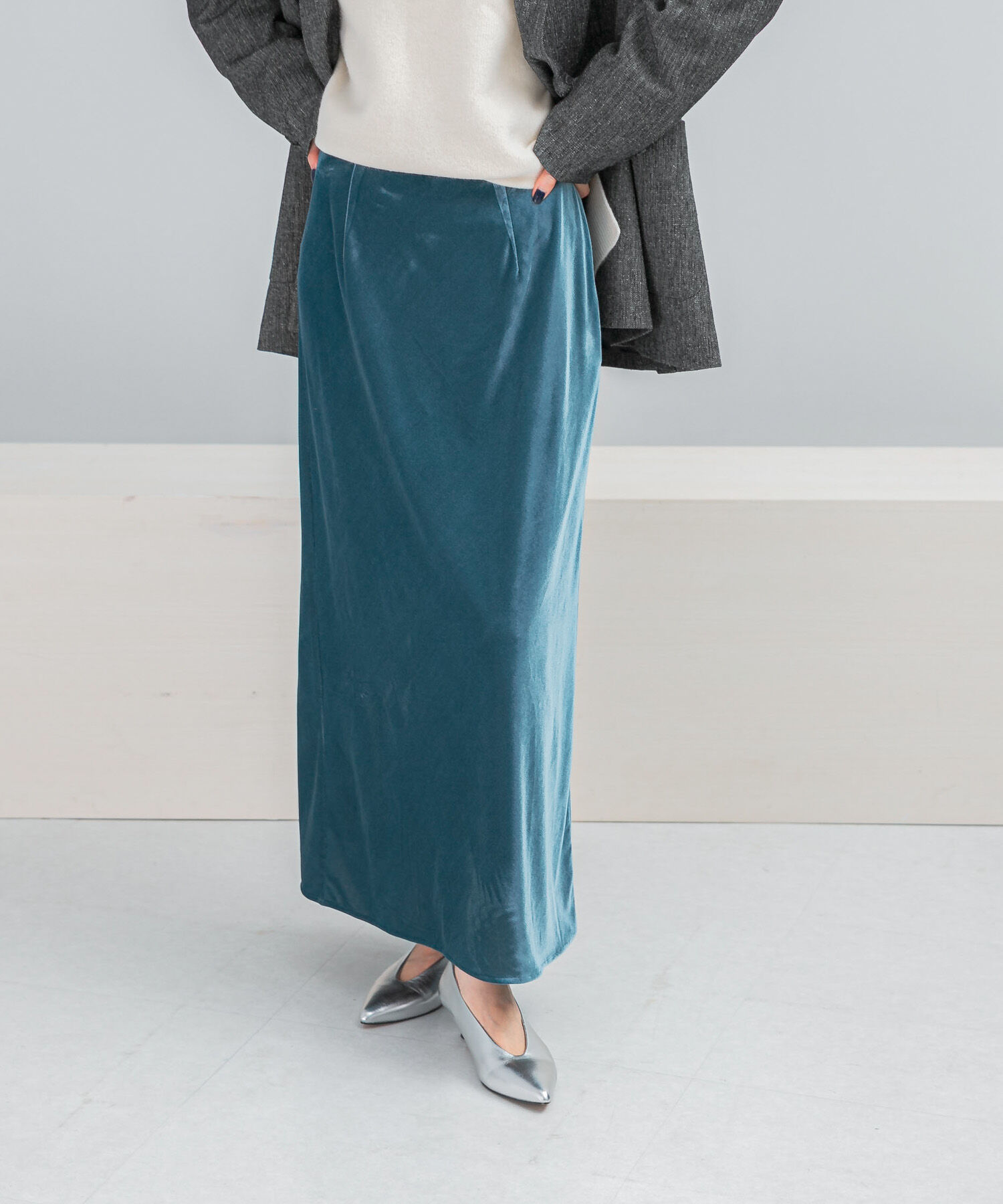 URBAN RESEARCH ROSSO「ベロアロングスカート」|スカート|