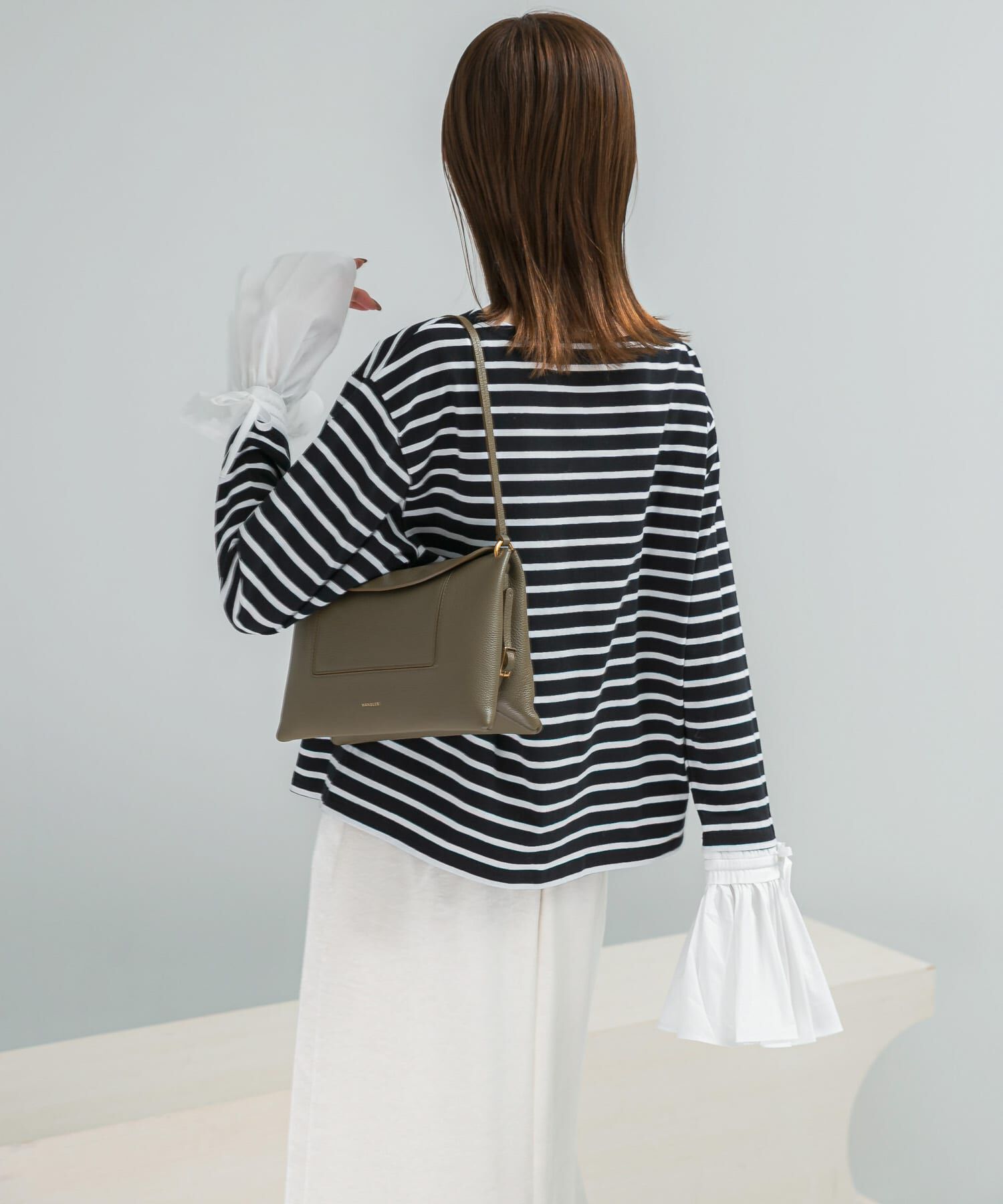 URBAN RESEARCH ROSSO「Mewl　シャツスリーブボーダーTOPS」|Tシャツ・カットソー|