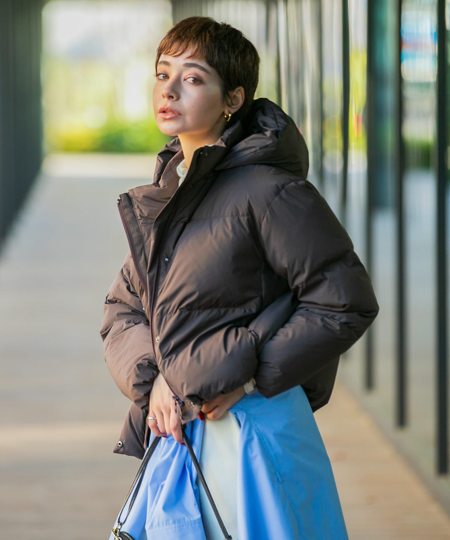 URBAN RESEARCH ROSSO「FRENCH DOWNショートダウンコート」|ダウン|ブラウン